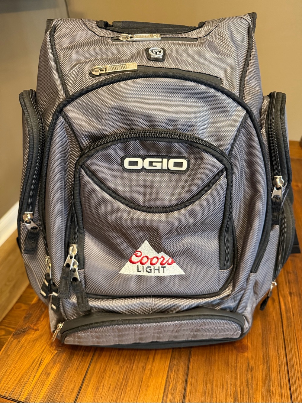 OGIO Coors Light Gray Backpack (dimensions in photos)